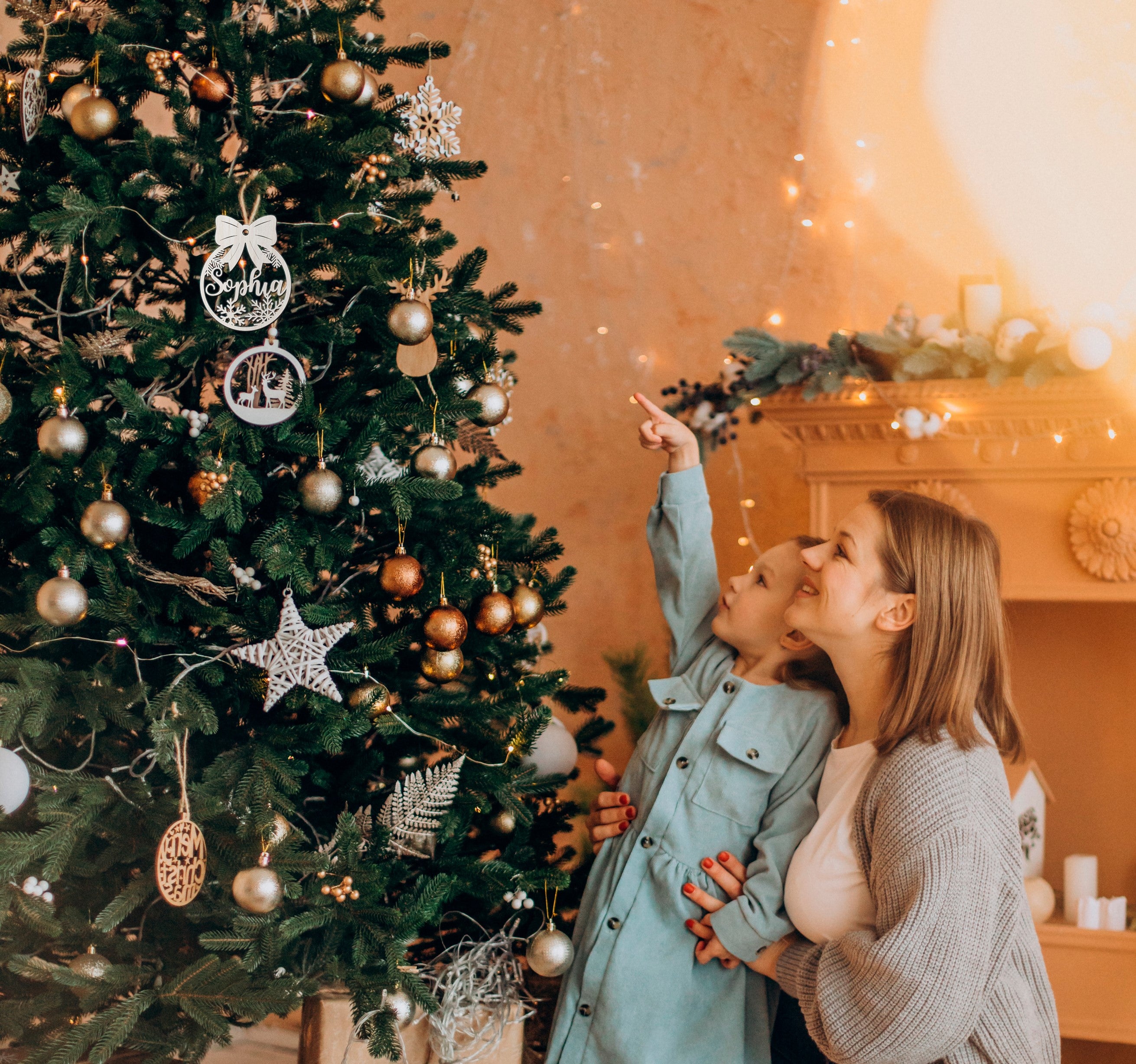 Personalized Wooden Christmas Ornaments