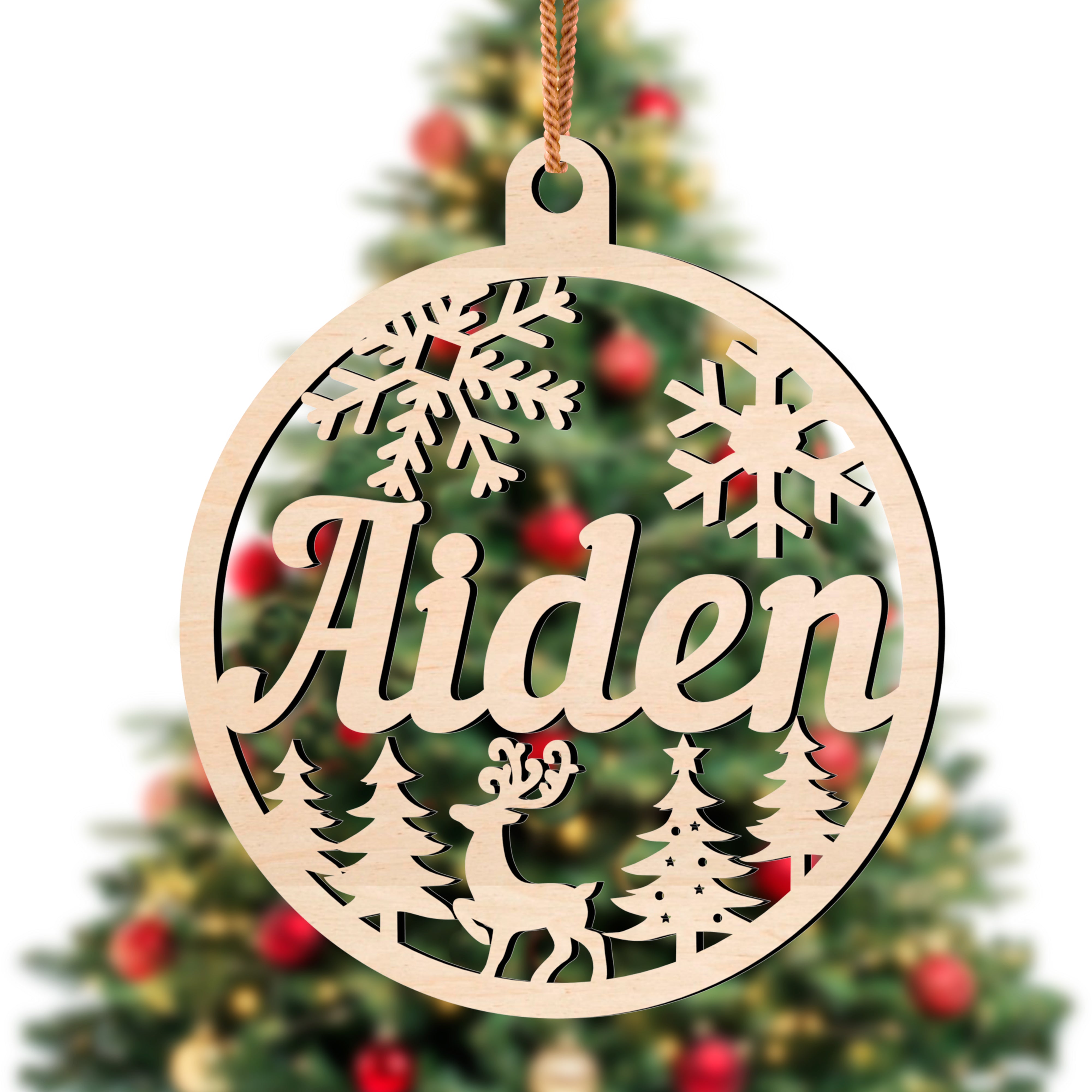 Personalized Wooden Christmas Ornaments