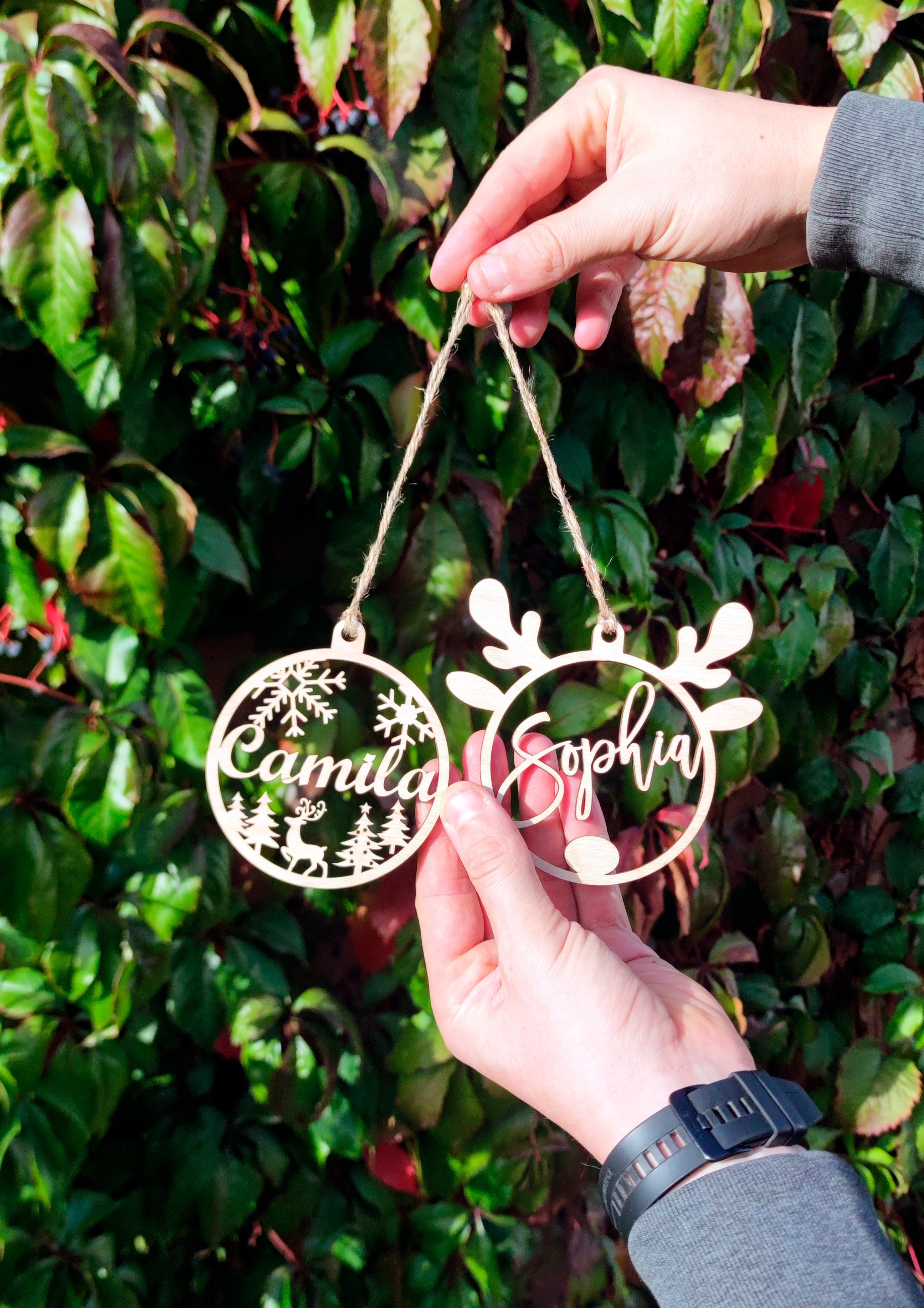 Personalized Wooden Christmas Ornaments