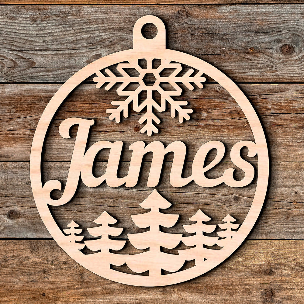 Personalized Wooden Christmas Ornaments