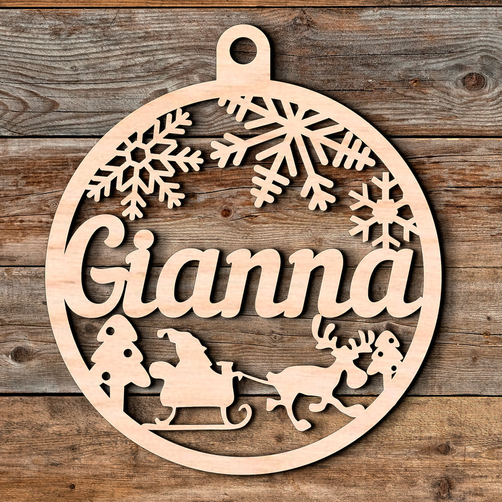 Personalized Wooden Christmas Ornaments