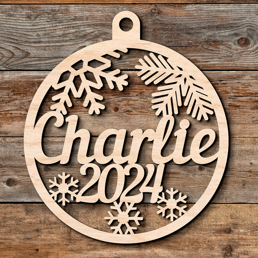 Personalized Wooden Christmas Ornaments