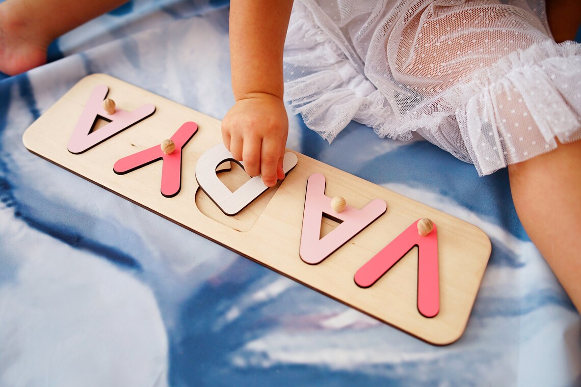 Wooden name puzzle