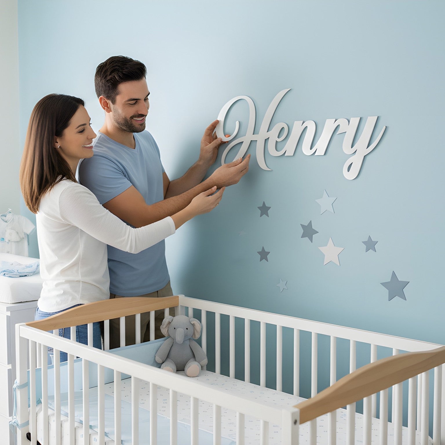 Personalized Wooden Name Sign with LIVE PREVIEW